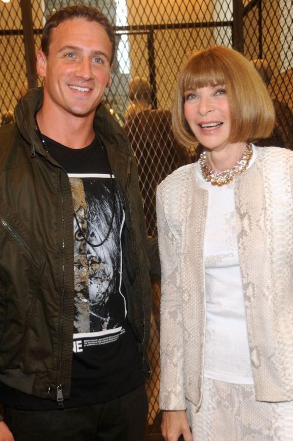 Ryan Lochte mit Anna Wintour